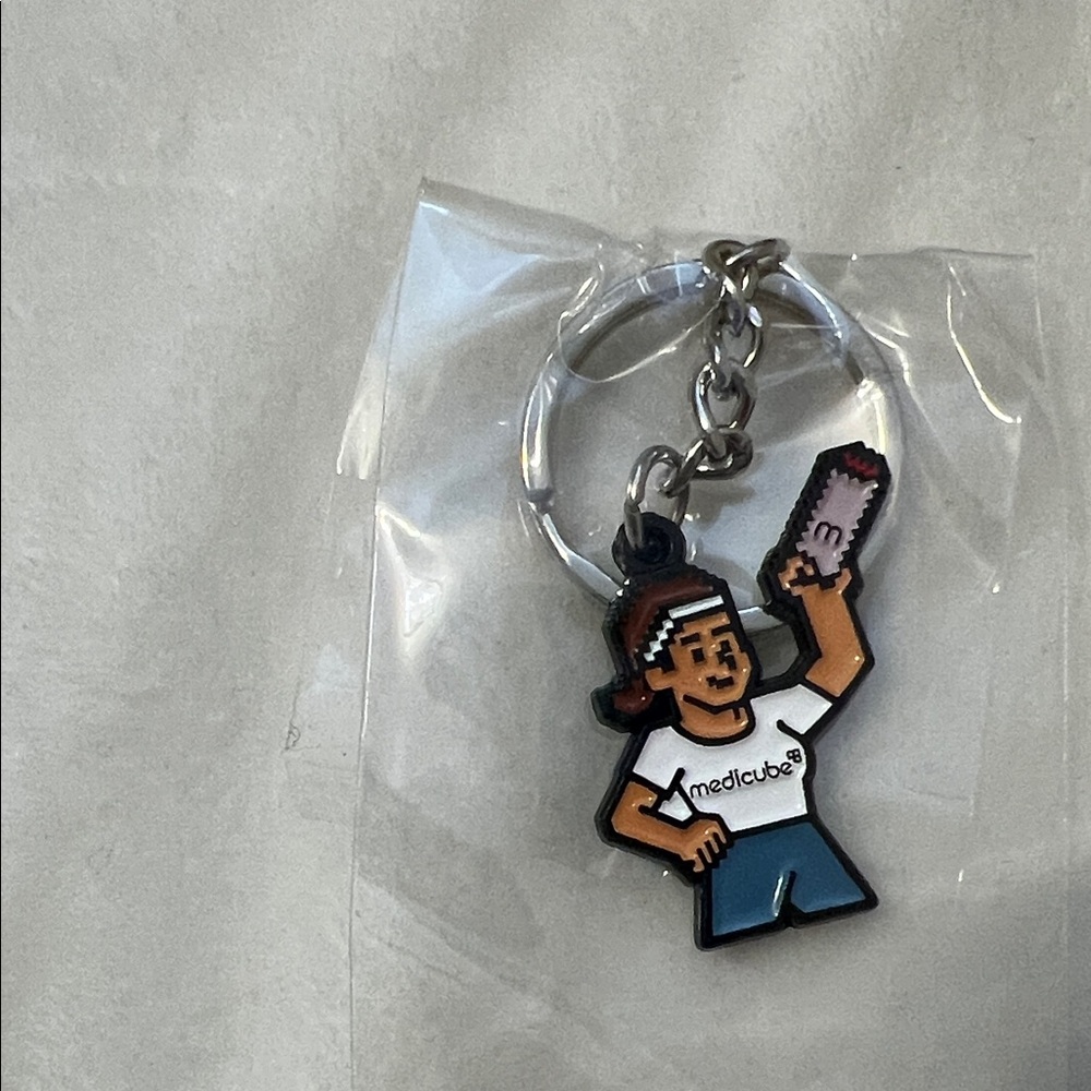 Medicube Keychain with Cartoon Figure